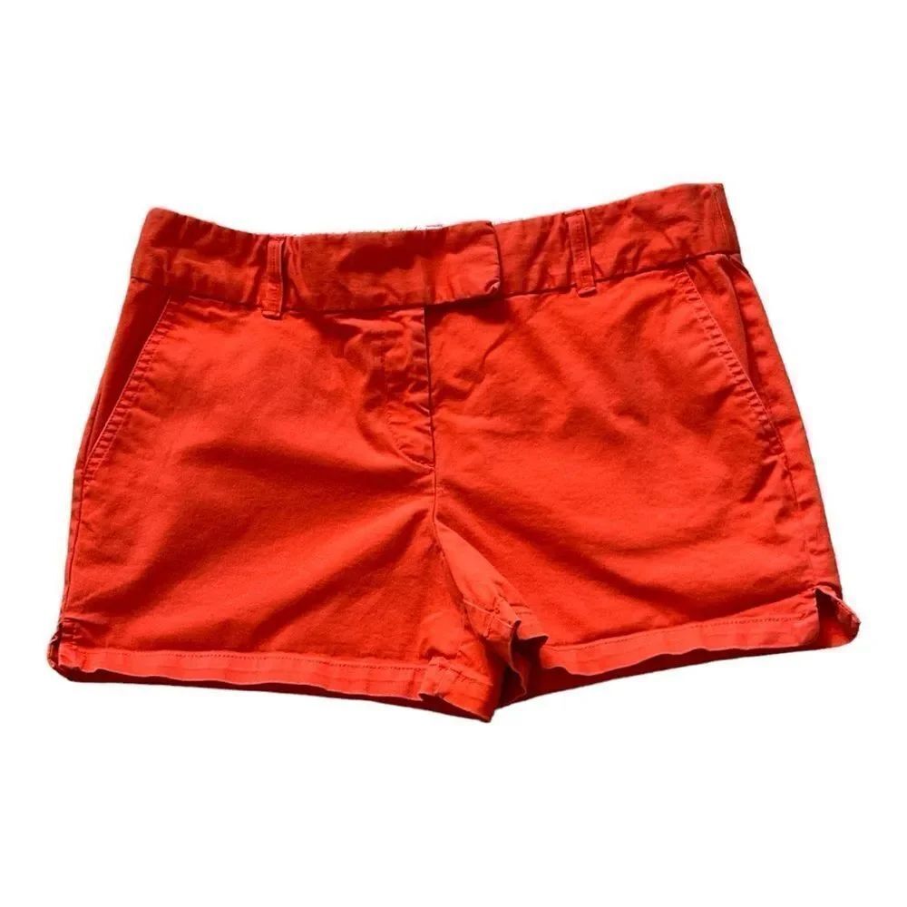 ANN TAYLOR LOFT Women's Cotton Riviera 4" Shorts Red Size 10